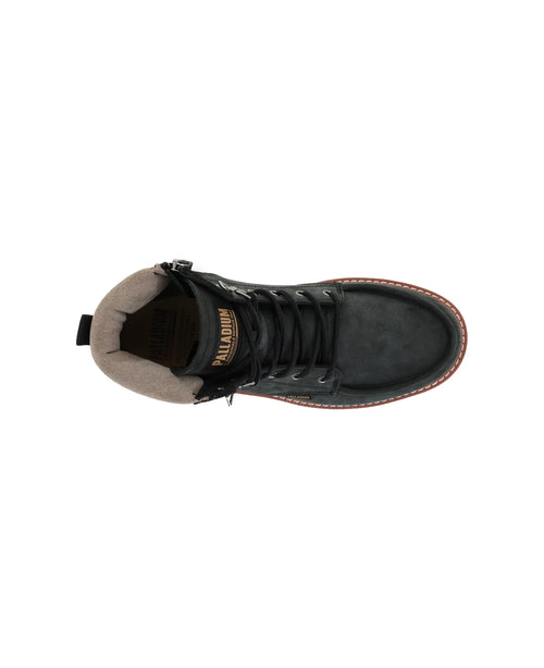 04985-001-M | TROOPERLITE GRIT ZIP | BLACK - PALLADIUM EU - 7