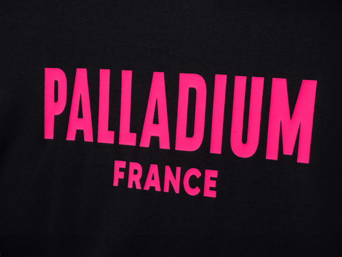 1710934-008 | UNISEX PALLADIUM FRANCE LOGO COTTON T-SHIRT | BLACK - PALLADIUM EU - 5