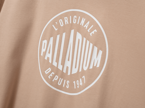 1710934-277 | UNISEX PALLADIUM FRANCE LOGO COTTON T-SHIRT | CUBAN SAND - PALLADIUM EU - 4