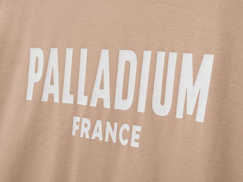 1710934-277 | UNISEX PALLADIUM FRANCE LOGO COTTON T-SHIRT | CUBAN SAND - PALLADIUM EU - 5