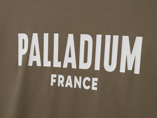 1710934-377 | UNISEX PALLADIUM FRANCE LOGO COTTON T-SHIRT | DUSKY GREEN - PALLADIUM EU - 5