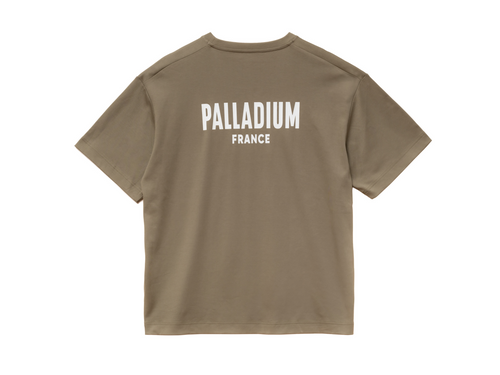 1710934-377 | UNISEX PALLADIUM FRANCE LOGO COTTON T-SHIRT | DUSKY GREEN - PALLADIUM EU - 3