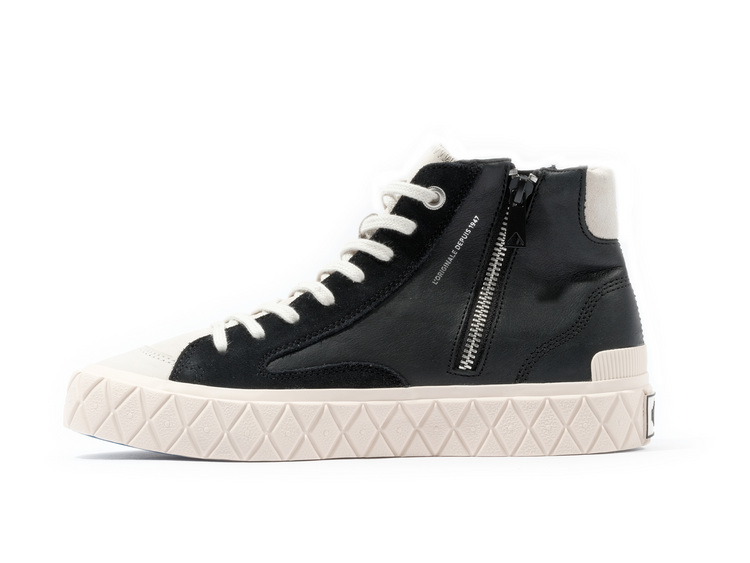 74320-016-M | PALLA ACE CHUKKA SUEDE | BLACK/MARSHMALLO