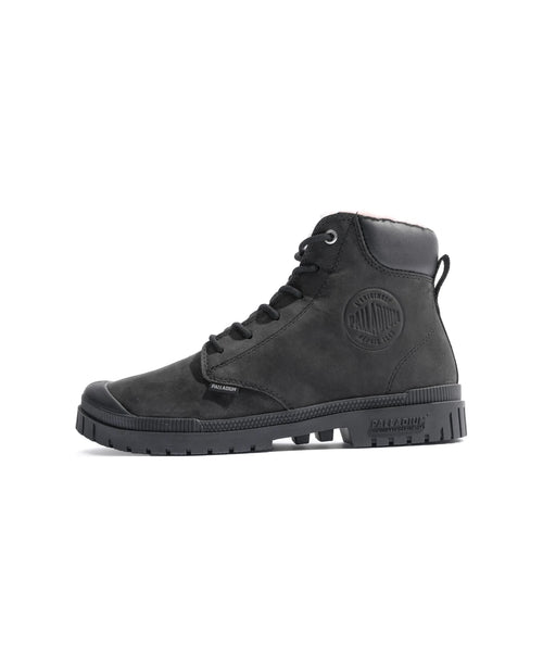 79067-008-M | SP20 CUFF LEATHER WATERPROOF WL | BLACK - PALLADIUM EU - 6