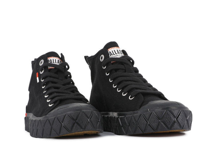 79142-001-M | PALLA ACE CHUKKA ORGANIC | BLACK/BLACK