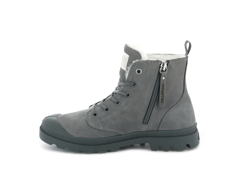 95982-055-M | PAMPA HI ZIP WL | CLOUDBURST/CHARCOAL GRAY - PALLADIUM EU - 4
