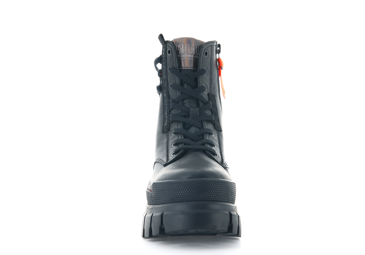 97240-010-M | REVOLT BOOT LEATHER | BLACK/BLACK