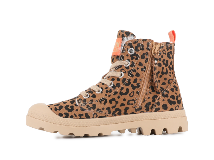 99519-974-M | PAMPA HI ZIP WL LEO | DEAR BROWN / BLACK