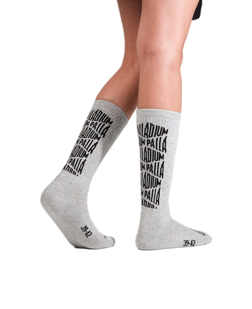 SX7385-034 | JACQUARD MID SOCKS 2 | HEATHER GREY - PALLADIUM EU - 3