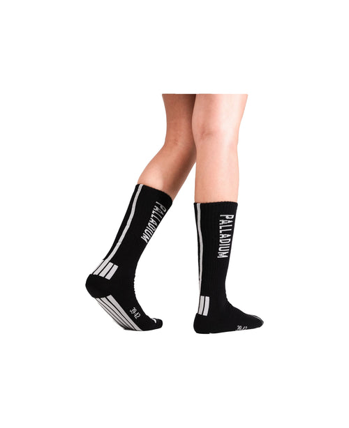 SX7411-008 | MID HT STR SOCKS 02 | BLACK