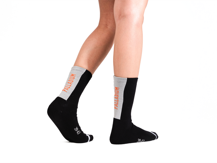 SX7384-008 | JACQUARD MID SOCKS 1 | BLACK